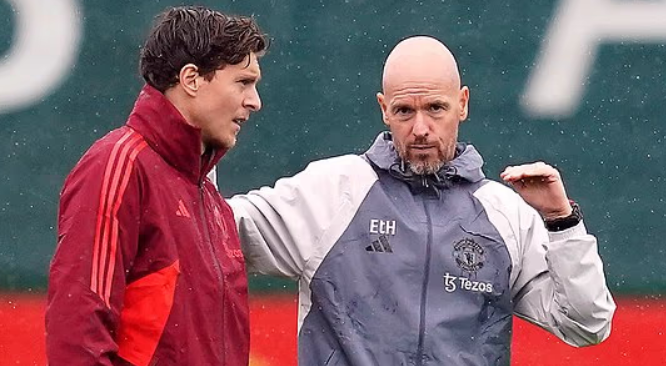Lindelof có thể sẽ tái hợp Erik ten Hag. 