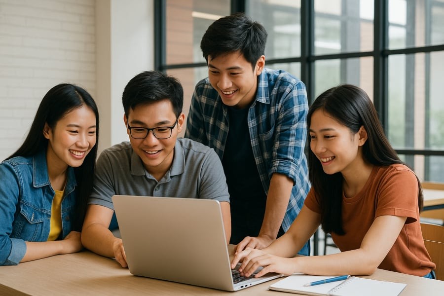 Sinh viên ngành STEM say mê nghiên cứu, chuẩn bị cho tương lai nghề nghiệp toàn cầu.