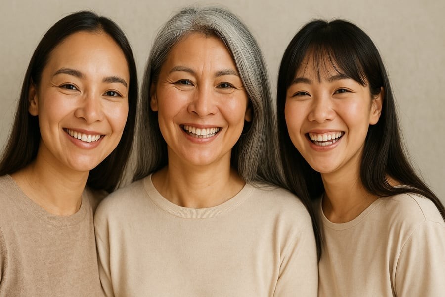 Nụ cười hiền hòa và gương mặt rạng rỡ chính là dấu hiệu của phúc khí trong nhân tướng học.