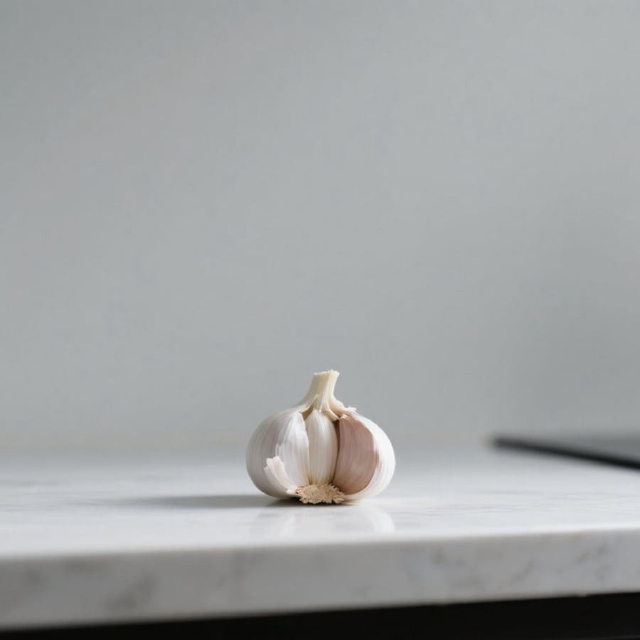 Tỏi có chứa allicin, có tác dụng diệt khuẩn mạnh mẽ.