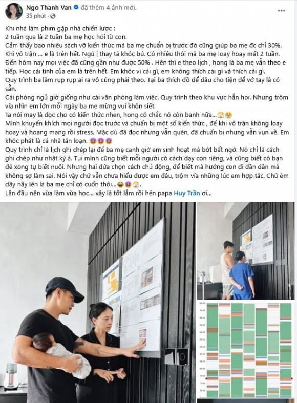 Ngô Thanh Vân đáp trả sau khi gây tranh cãi vì lịch trình chăm bé quá cầu kì
