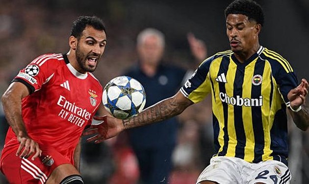 Fenerbaceh bị Benfica cầm hòa trên đất Thổ Nhĩ Kỳ.