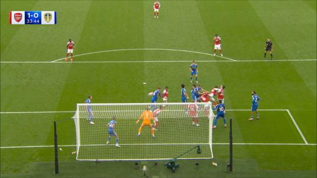 Timber mở tỷ số cho Arsenal.