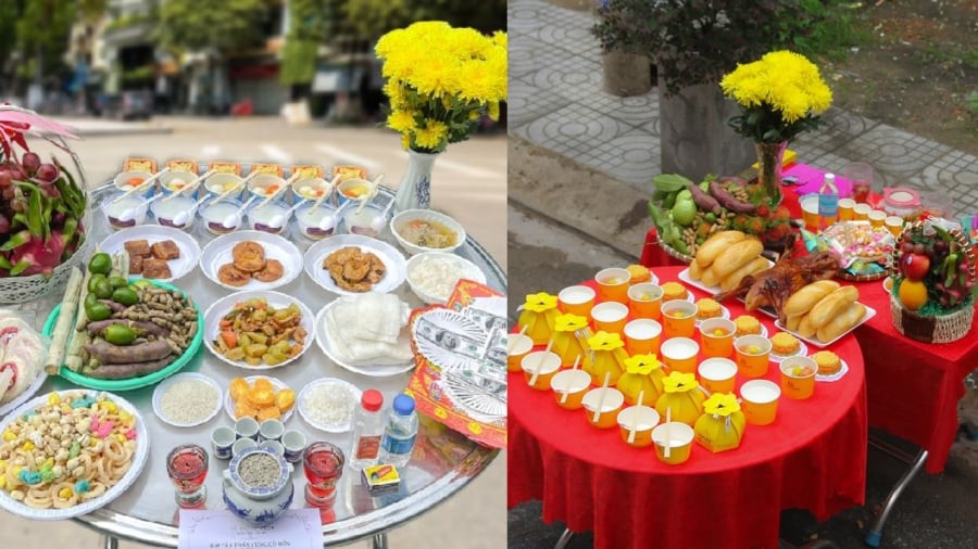 Mâm cúng cô hồn mang ý nghĩa bố thí cho chúng sinh cô hồn và cần sự thanh tịnh tránh sân si
