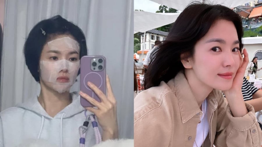 Song Hye Kyo áp dụng tuyệt chiêu này để dưỡng da cấp tốc trước giờ ghi hình