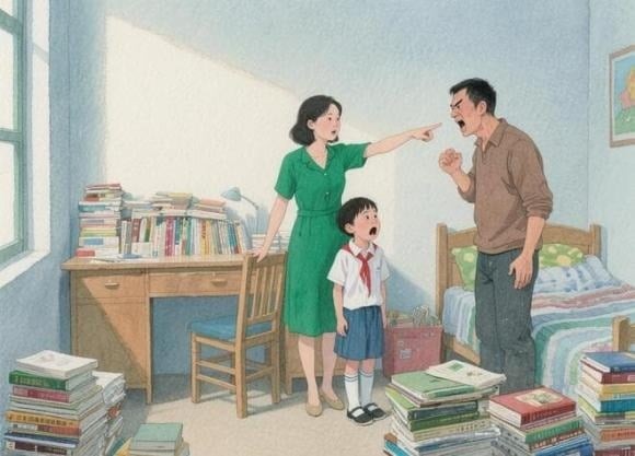 Sáng sớm, chị dậy chuẩn bị bữa sáng, đưa con đến trường rồi tất bật đi làm.