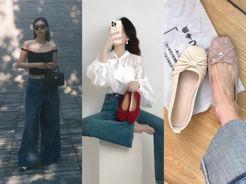 Điểm cộng lớn nhất của giày búp bê chính là sự thoải mái, giúp bạn di chuyển cả ngày không đau chân