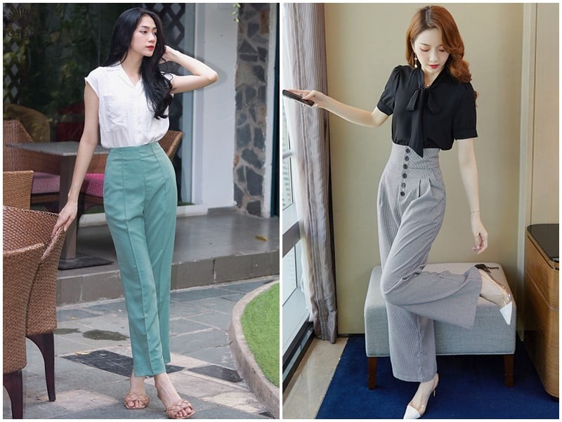 Một chiếc quần tây cạp cao được cắt may chuẩn chỉnh chính là “vũ khí” giúp nâng tầm phong cách trí thức