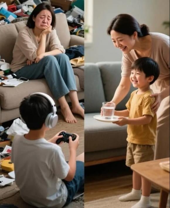 Nhiều đứa trẻ nghĩ rằng cơm tự có trên bàn, tiền tự có trong ví vì chưa từng chứng kiến cha mẹ lao động nhọc nhằn.