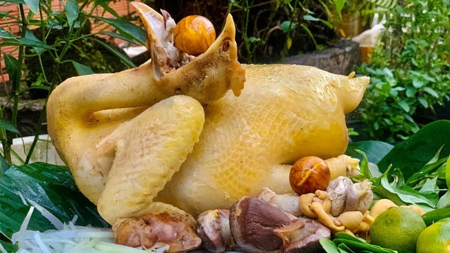 Luộc gà ngon 