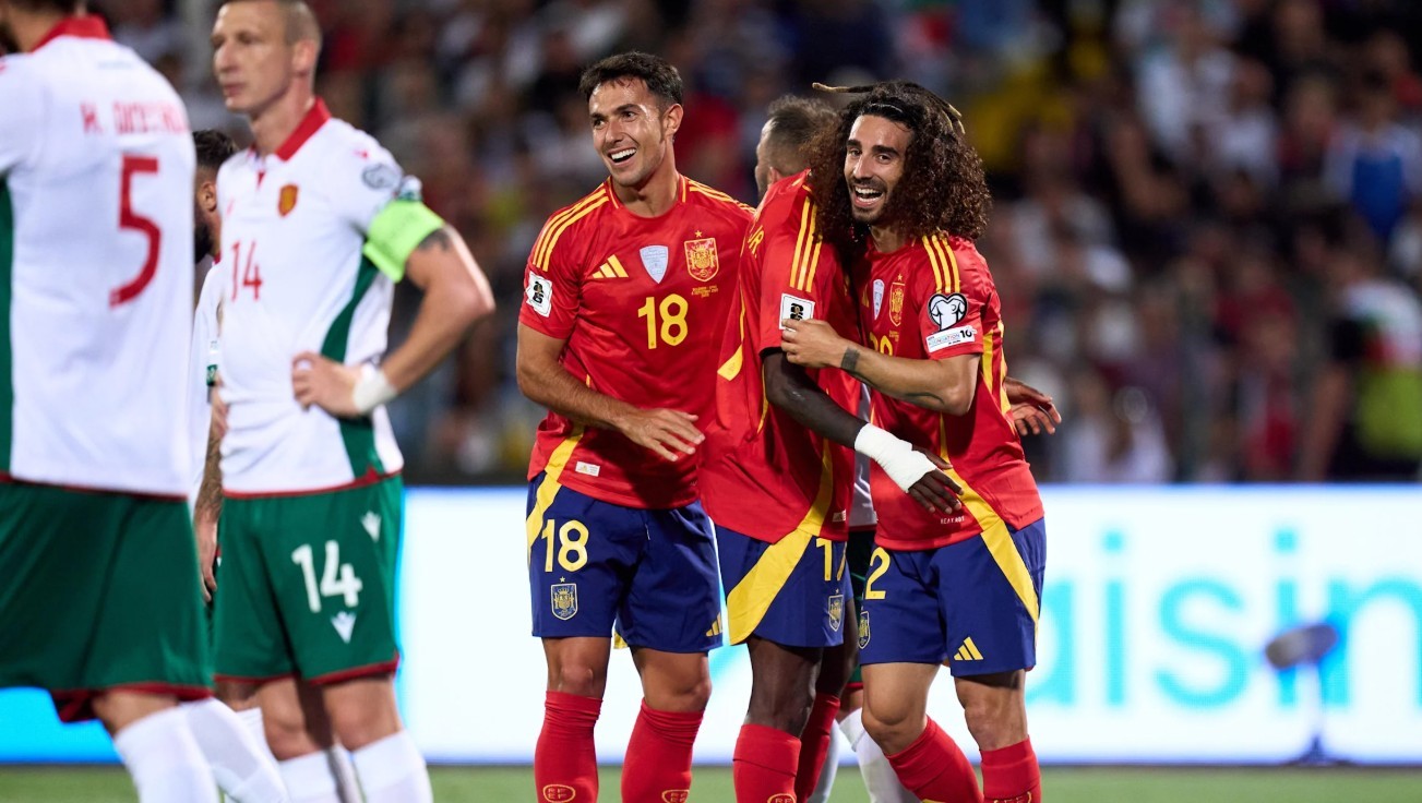 Marc Cucurella tỏa sáng trong thắng lợi của Tây Ban Nha trước Bulgaria.