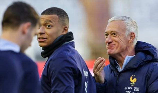 Didier Deschamps hài lòng với phong độ của Kylian Mbappe.