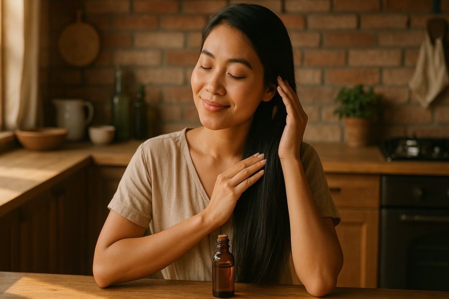 Tinh dầu bưởi – bí quyết chăm sóc tóc mộc mạc nhưng hiệu quả bất ngờ từ thiên nhiên.