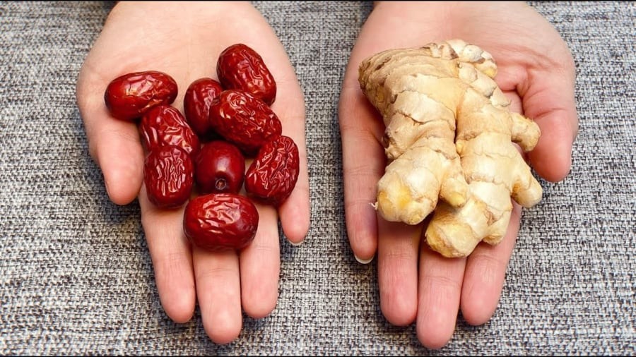 Cách nấu trà gừng táo đỏ rất đơn giản.