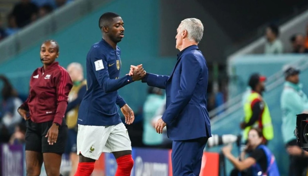 Ousmane Dembele gặp chấn thương.