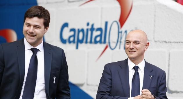 Pochettino và Levy ngày còn ở Tottenham.