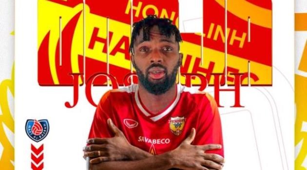 Joseph Onoja gây ấn tượng trong màu áo Hà Tĩnh.