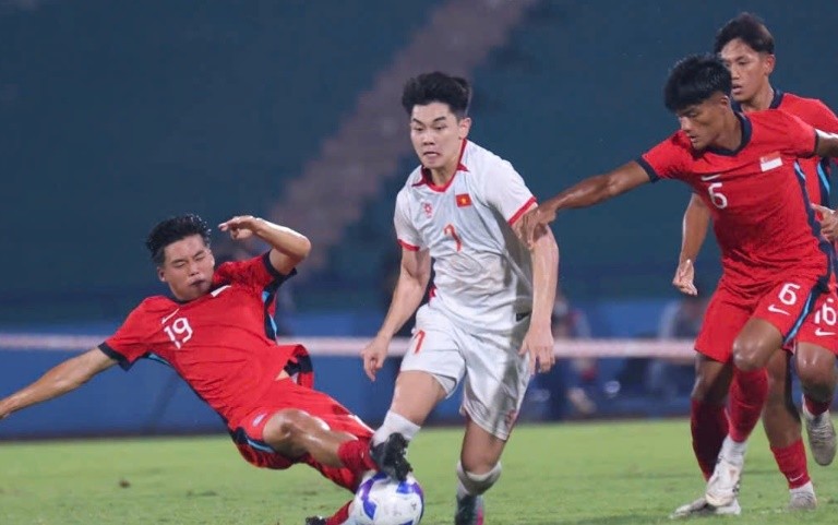 Đình Bắc ghi dấu ấn rõ nét trong lối chơi U23 Việt Nam.