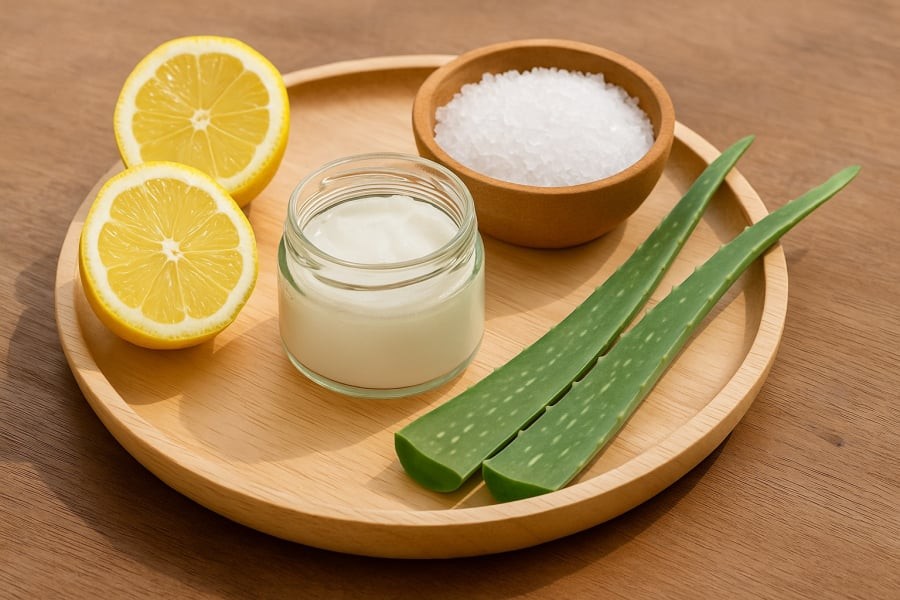 Những nguyên liệu đơn giản trong bếp có thể trở thành bí quyết chăm sóc tóc khỏe mạnh, sạch gàu tại nhà.