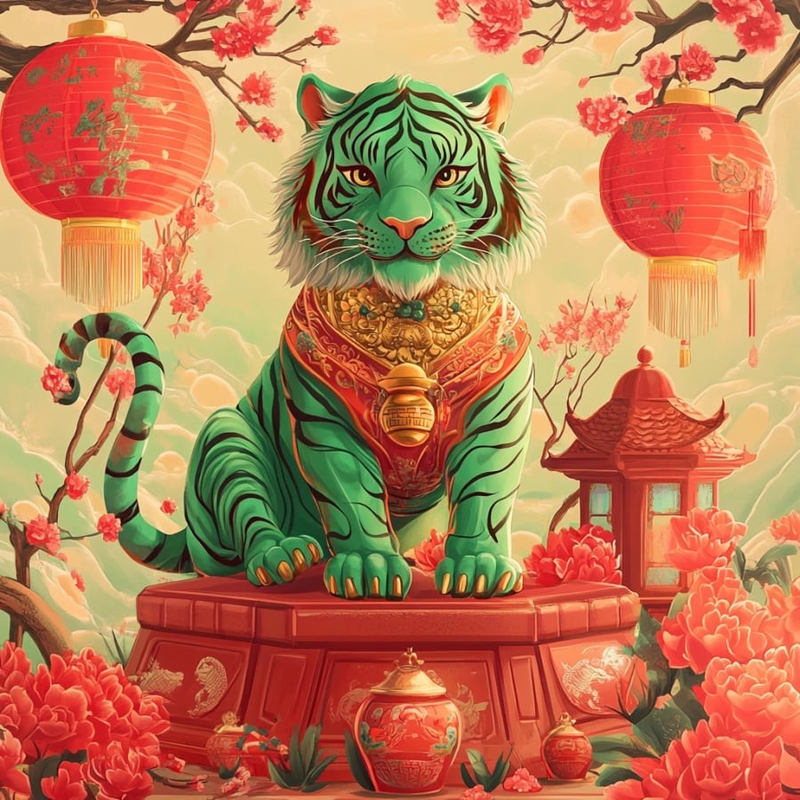 Nhờ vậy, Dần chẳng khác nào hổ mọc thêm cánh, vận xui rời bỏ, tài lộc tràn đầy.