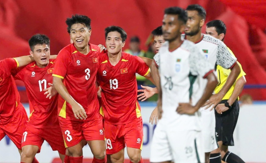U23 Việt Nam đang thể hiện phong độ tốt ở vòng loại U23 châu Á 2026. Ảnh: VFF.