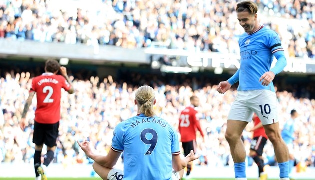 Haaland và Foden nhấn chìm MU.