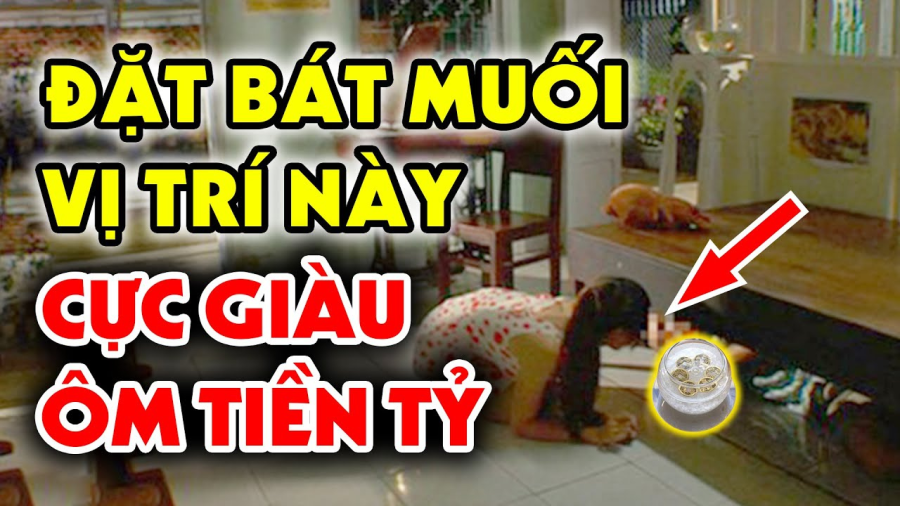 Đặt bát muối ở gầm giường
