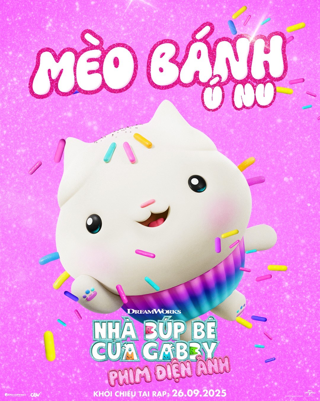 Mèo Bánh là một chú mèo con dễ thương có hình dạng giống như một chiếc bánh cupcake.