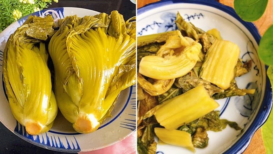 Sơ chế dưa cải đúng cách sẽ giúp dưa muối có màu vàng đẹp, giòn ngon, không bị khú.