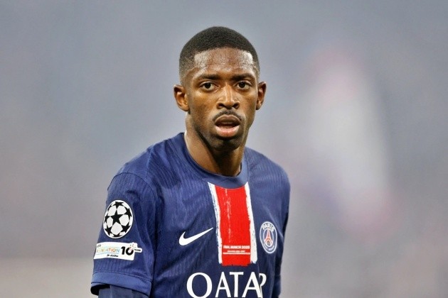 PSG không có được sự phục vụ của Dembele trận này.