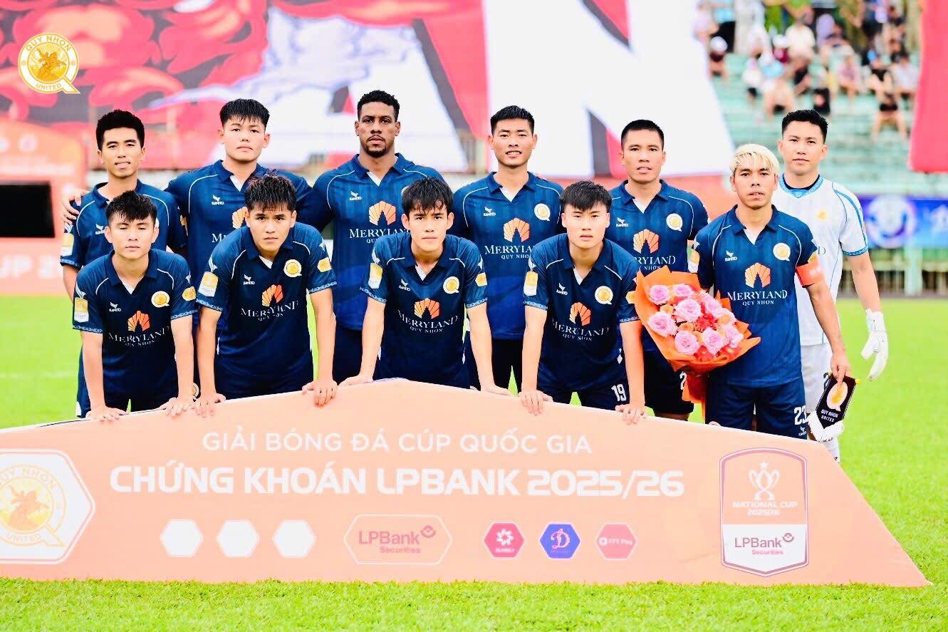 Quy Nhơn United nhận viện trợ lớn từ HAGL. Ảnh: CLB Quy Nhơn United.