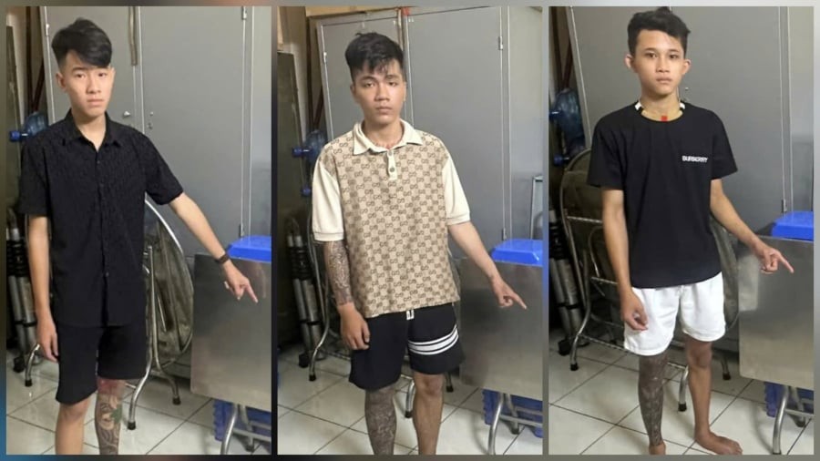 Khi đến trước cửa hàng PNJ, Hùng nhảy xuống xe giật chiếc bàn cúng cô hồn, sau đó cả nhóm mang bàn về cất giấu gần chốt khu phố 5 (phường Bảy Hiền) rồi giải tán.