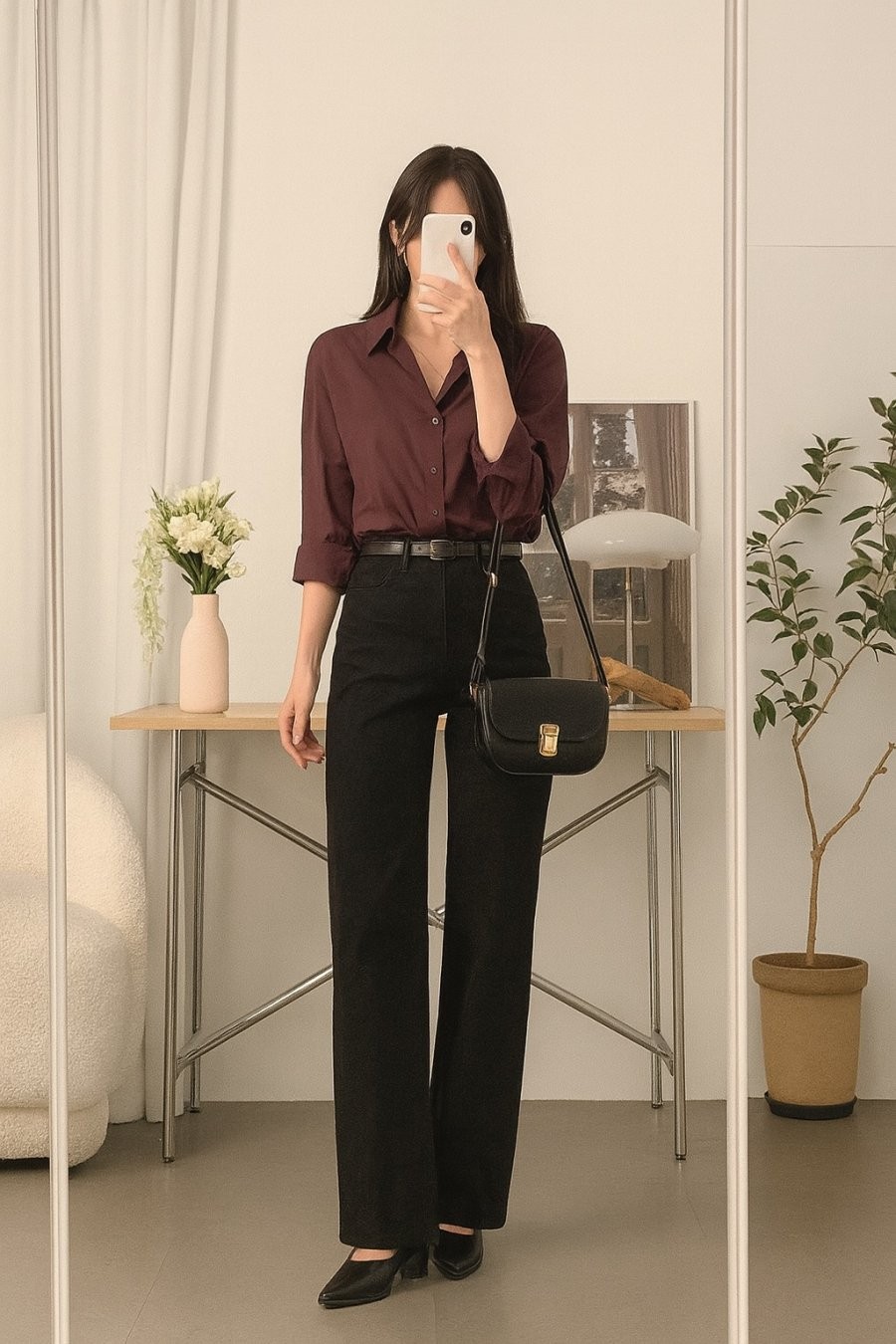Sơ mi đỏ đô – sự lựa chọn thời thượng