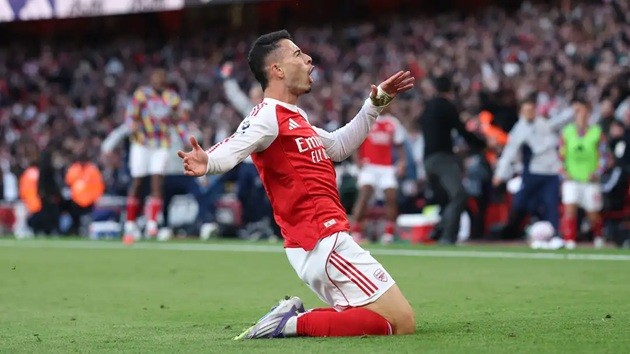  Martinelli liên tục ghi bàn thắng quan trọng cho Arsenal.