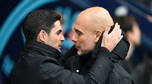 Arteta lập thành tích ấn tượng trước Guardiola.