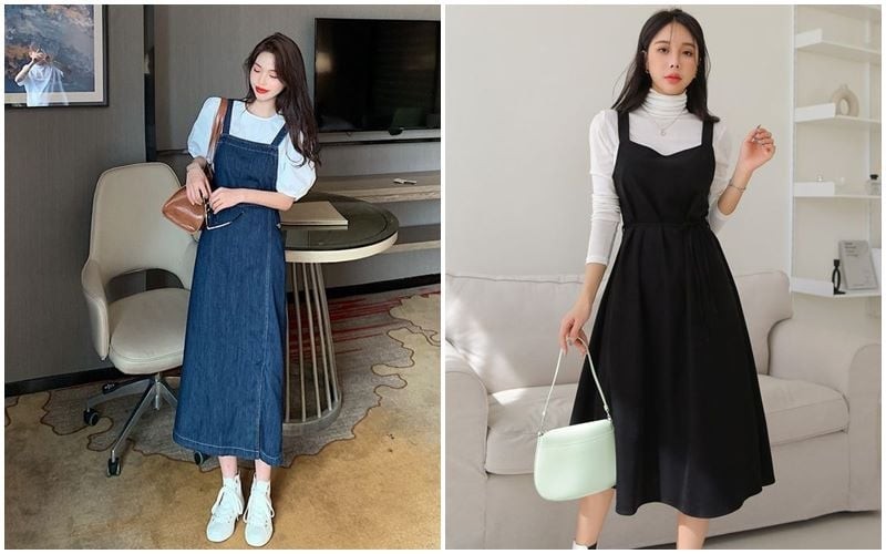 Nếu như ở tuổi đôi mươi, váy yếm mang lại sự trẻ trung, đáng yêu thì khi bước vào tuổi trung niên, item này lại phản tác dụng.