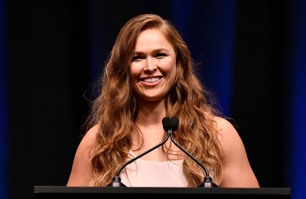 Ronda Rousey tại buổi lễ UFC Hall of Fame