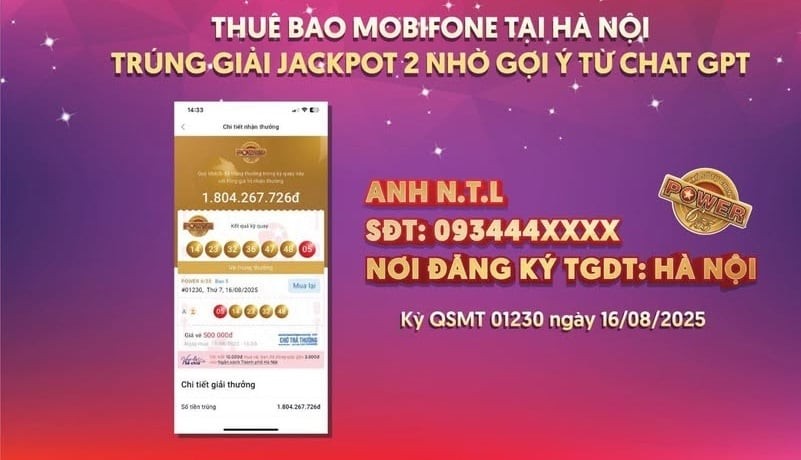 Dãy số trúng thưởng là: 14-23-32-36-47-48 và 05. Giá trị giải thưởng là hơn 1,8 tỷ đồng.