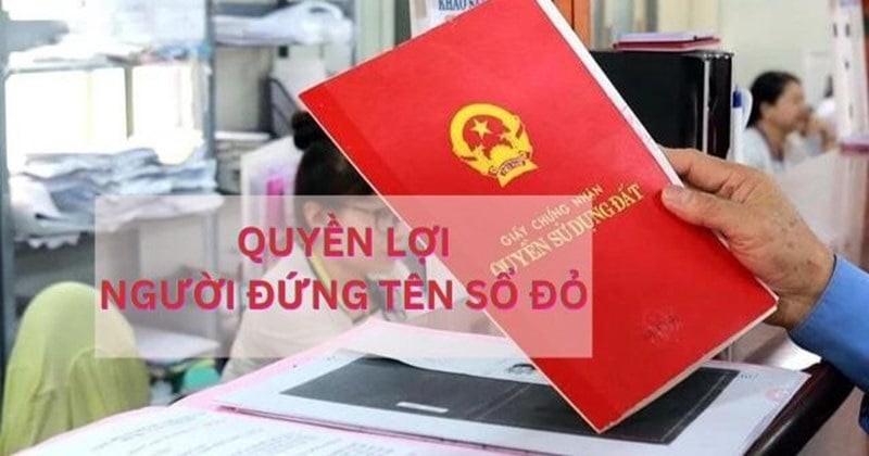 Người đứng tên Sổ đỏ có toàn quyền định đoạt mảnh đất và tài sản gắn liền với đất, bao gồm quyền chuyển đổi, chuyển nhượng, cho thuê, thế chấp, thừa kế, tặng cho và góp vốn. 