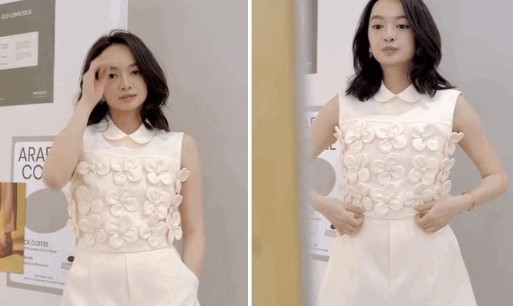 Kaity chọn các thiết kế croptop phối cùng chân váy ngắn. 