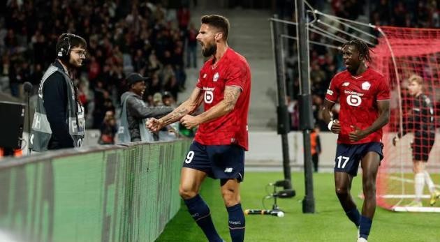 Giroud giúp Lille khởi đầu suôn sẻ ở Europa League.