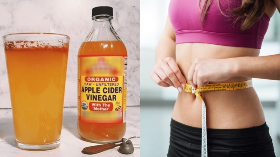 Uống giấm táo có tác dụng trong việc hỗ trợ giảm cân, giảm số đo vòng 2.
