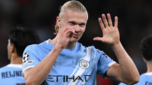 Haaland hiện là thủ lĩnh trên hàng công Man City.