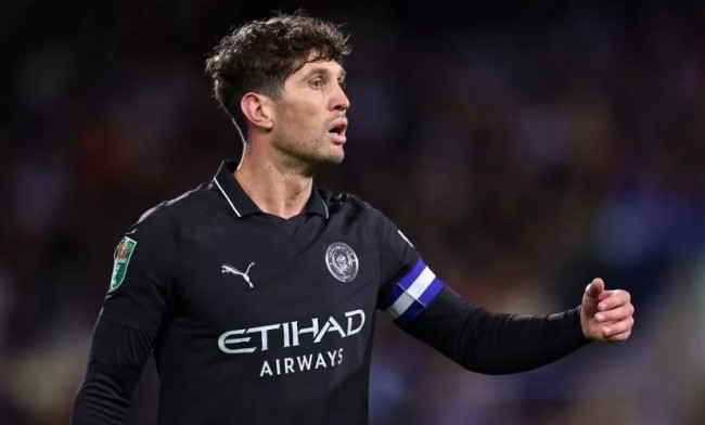 Stones trong màu áo Man City.