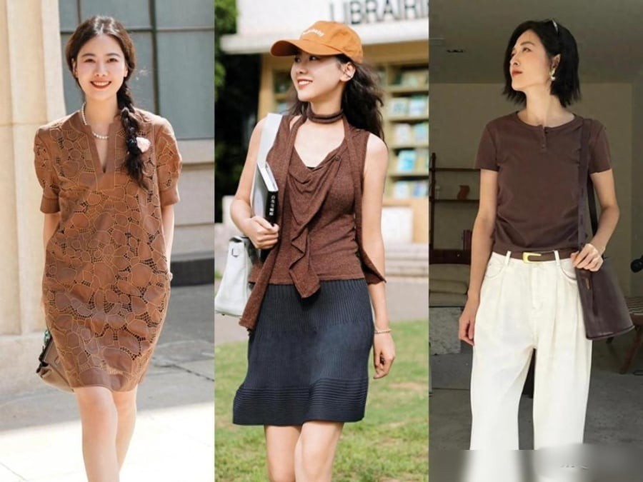 Trong đời thường, gam nâu tây có thể ứng dụng linh hoạt với nhiều phong cách khác nhau.