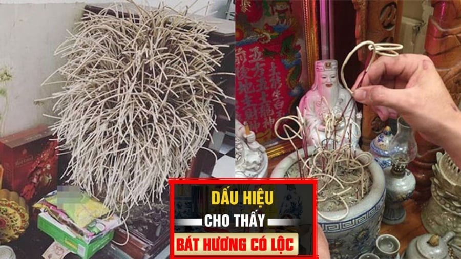 Một dấu hiệu khác cũng được nhiều người coi trọng là khi châm hương, ngọn lửa cháy bùng sáng, đỏ rực, sau đó hương cháy đều, không tắt ngang.