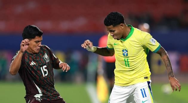 U20 Brazil chia điểm với U20 Mexico.