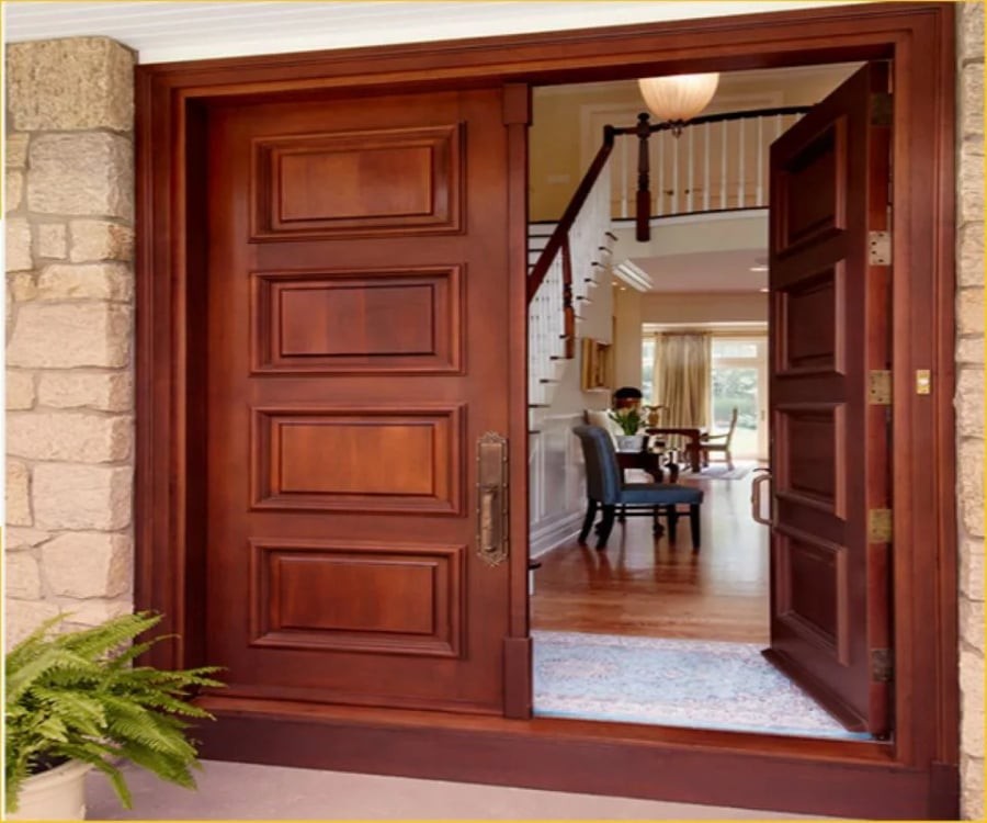 Cửa chính nếu đặt đối diện thang máy hoặc cầu thang sẽ tạo thành luồng “sát khí”, khiến tài vận khó giữ. Ảnh minh họa