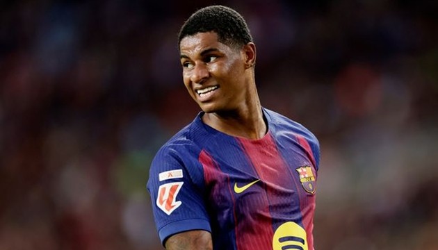 Barcelona hài lòng với màn trình diễn của Marcus Rashford.