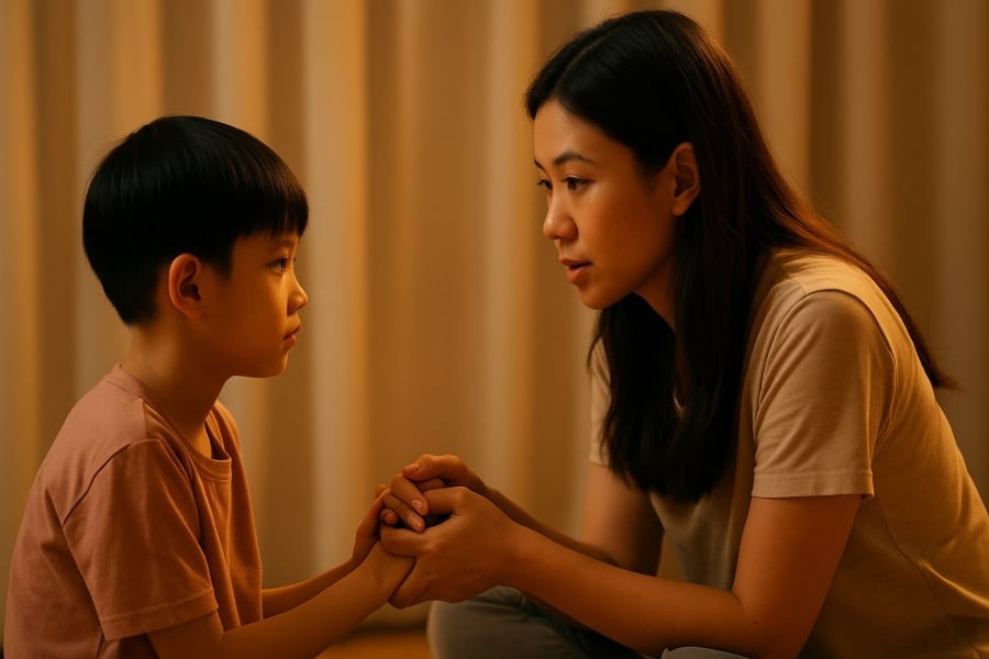 Kỷ luật tích cực giúp con hiểu lỗi sai mà không để lại tổn thương tâm lý.